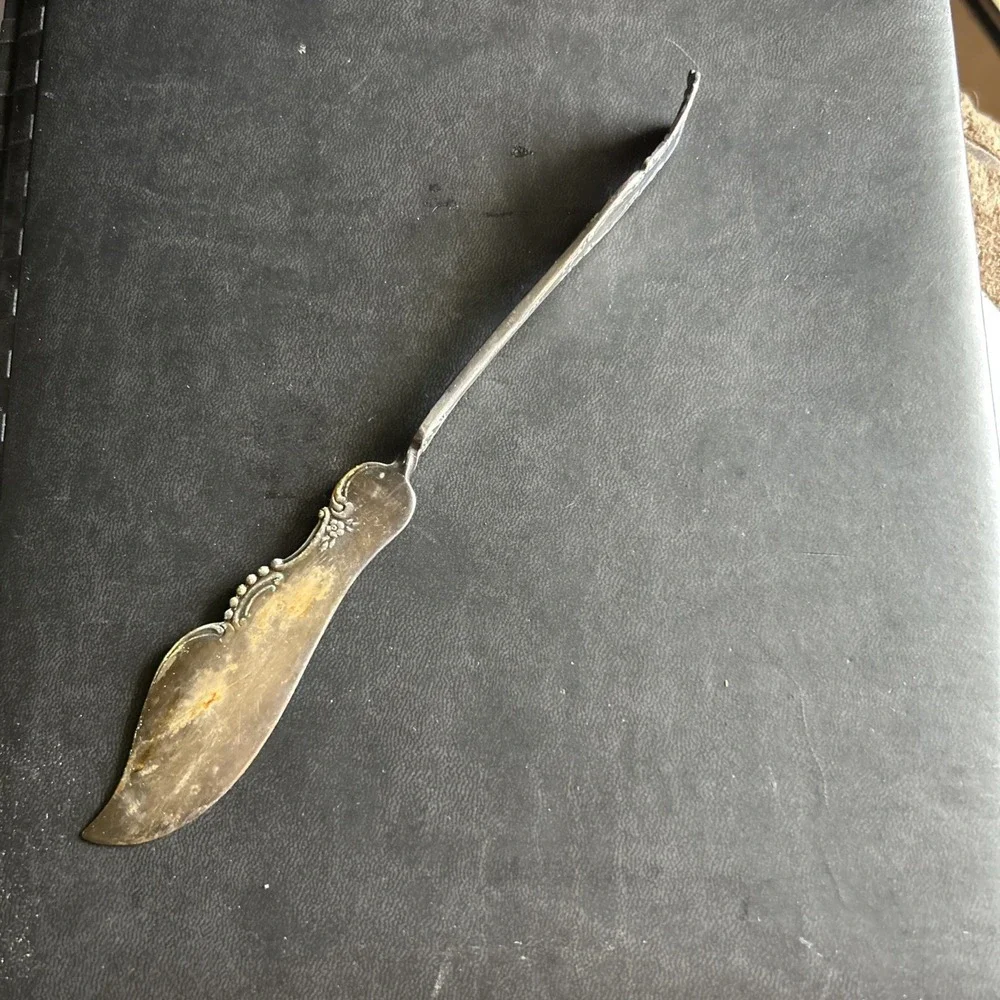 Antique Silverplate Butter Pick | WM Rogers and Son AA Dogwood Flower